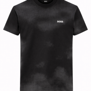 black boss t shirt on white backdrop
