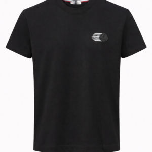 black moncler t shirt with laurel emblem