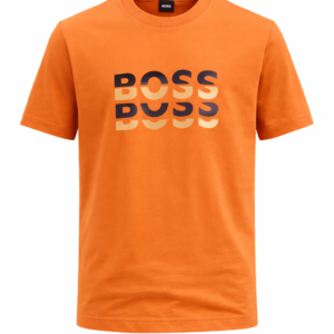 vibrant orange boss t shirt display